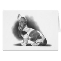 BASSET HOUND: PENCIL REALISM ART CARDS