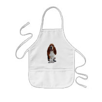 Basset Hound Picture Children's Smock Apron