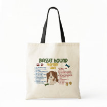 Basset Hound Property Laws 4 Tote Bags