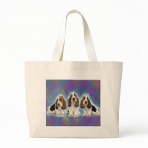 Basset Hound Puppies Canvas Bags
