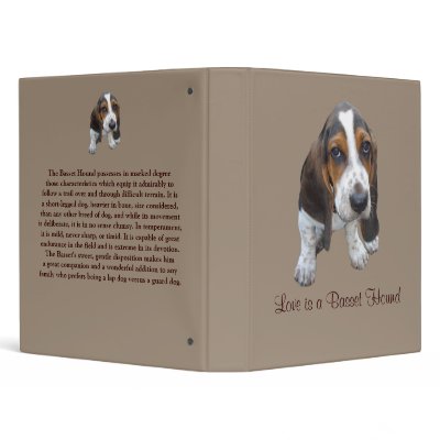 Basset Hound Puppy Binder by normagolden