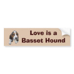 Basset Hound Puppy Bumper Sticker bumper stickers