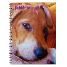 Basset Hound Puppy Face Notebook