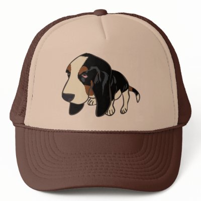 BASSET HOUND PUPPY HATS by nassosvakalis