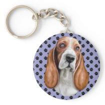 Basset Hound Red & White