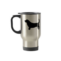 Basset Hound Silhouette Mugs
