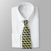 Basset Hound Silhouettes Neckwear