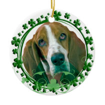 Basset Hound St. Patrick's Day Ornament