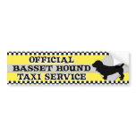 Basset Hound Taxi Service Bumper Sticker