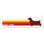 Basset Hound With Stripes Bumper Sticker