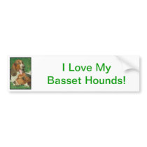 Basset Hounds Bumper Sticker