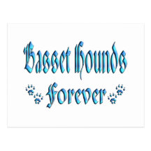 Basset Hounds Forever Post Cards