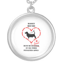 Basset Hounds Must Be Loved Custom Necklace