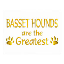 Basset Hounds Post Cards