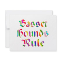 Basset Hounds Rule Custom Invitation