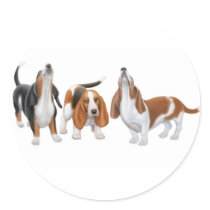 Basset Hounds Sticker