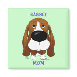 Basset Mom Magnet