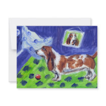 basset senses smiling moon