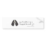 BassetHoundBlackBrother Bumper Stickers