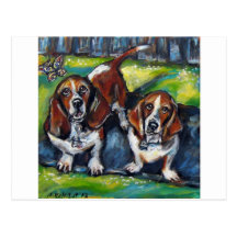 Bassets Murphy & Maddy Postcards