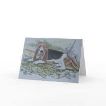 bassett hound card