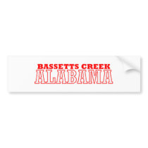 Bassetts Creek, Alabama City Design Bumper Sticker