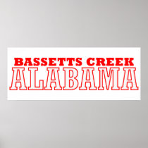 Bassetts Creek, Alabama City Design Poster