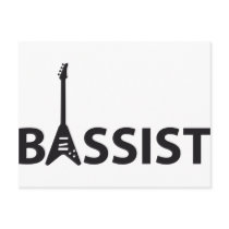Bassist Postkarte
