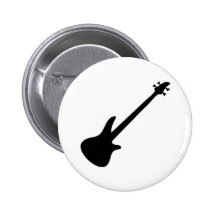 bassiste de guitare basse badge avec épingle