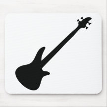 bassiste de guitare basse tapis de souris