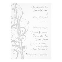 Bassoon Recital Custom Invitations