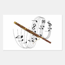 Bassoon Rectangular Sticker