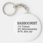 Bassoonist Hot Air Key Chain