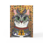Bast Goddess Egyptian Bastet Cat Art Greeting Card