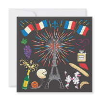 Bastille Day Party Celebration Invitation