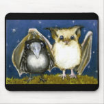 Bat and raven mousepads