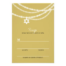 Bat Bar Mitzvah Sparkles Star Of David Invite RSVP