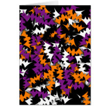 Bat Confetti Greeting Cards