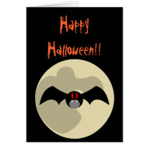 Bat Halloween Card
