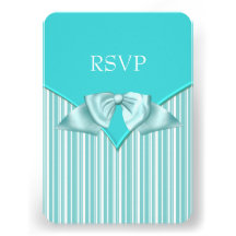 Bat mitzvah bleu turquoise RSVP Cartons D'invitation Personnalisés