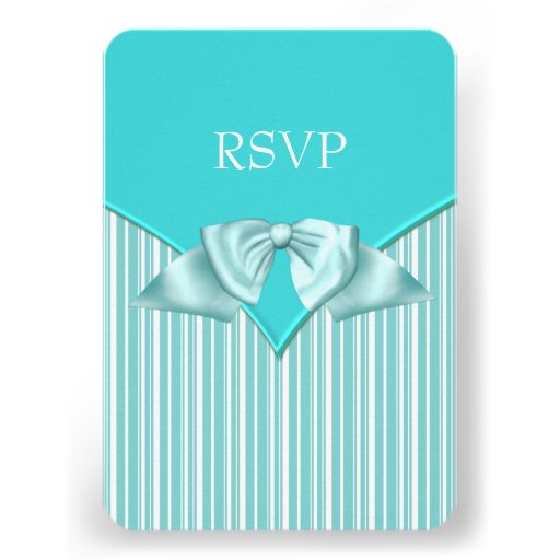 Bat mitzvah bleu turquoise RSVP Cartons D'invitation Personnalisés