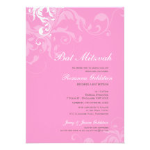BAT MITZVAH INVITES :: bella 1P