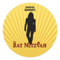 Bat Mitzvah Movie Star Sticker