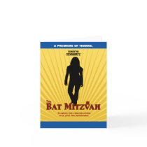 Bat Mitzvah Movie Star  Thank You Greeting Cards