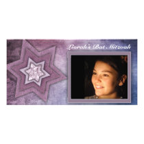 Bat Mitzvah Photo card template