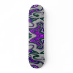 Bat N Butterfly Purple and Black Skateboard