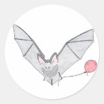 bat round sticker