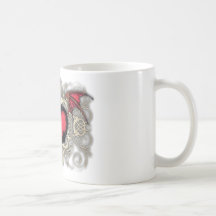 Bat Wing Heart Mug