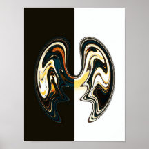 Bat Wings ~ Poster / Print Modern Retro Abstract