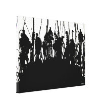 Bataille de colline de zoulou (toile enveloppée) impression sur toile
